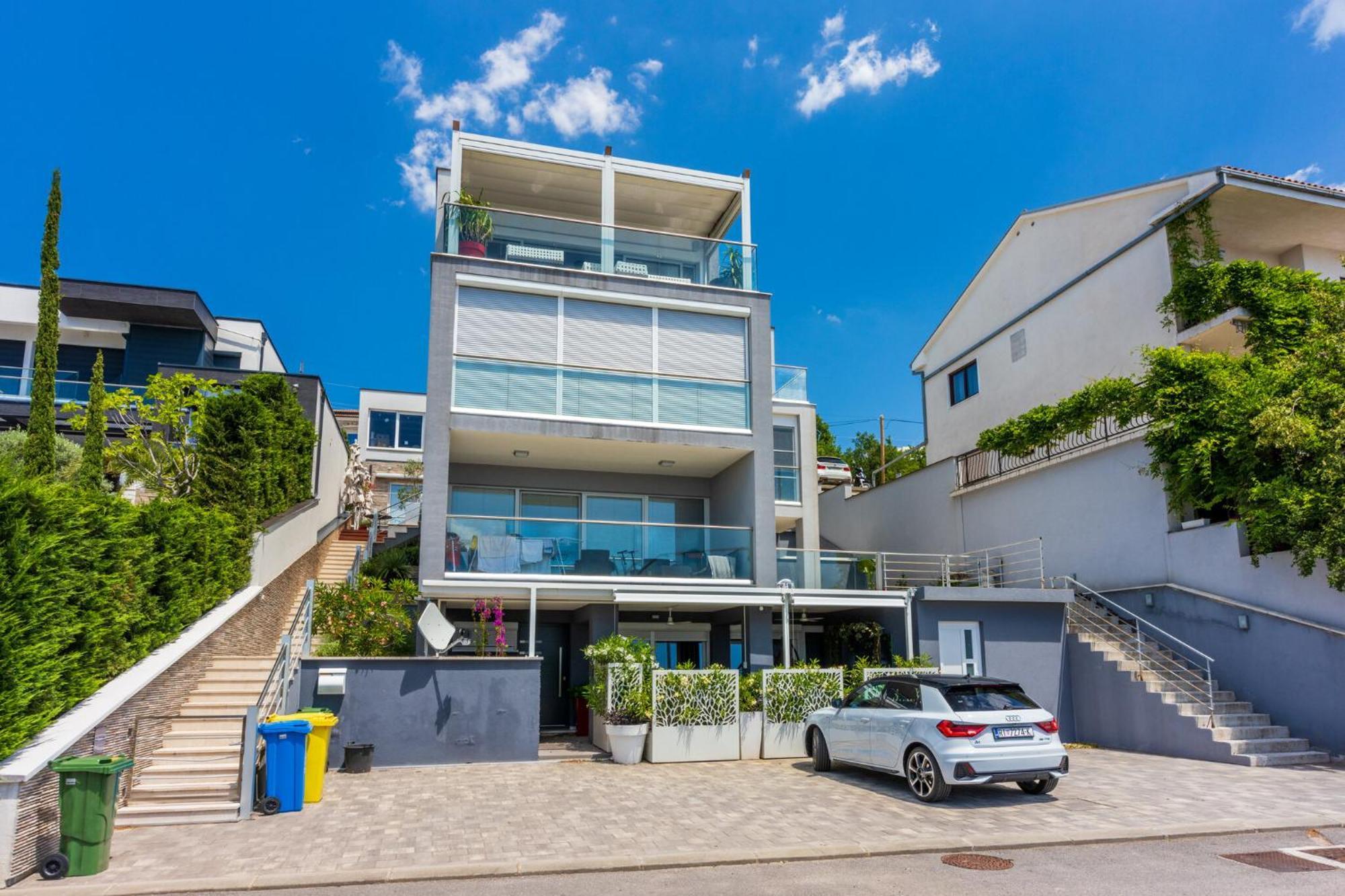 Panoramica Apartment With Whirlpool Crikvenica Exteriör bild