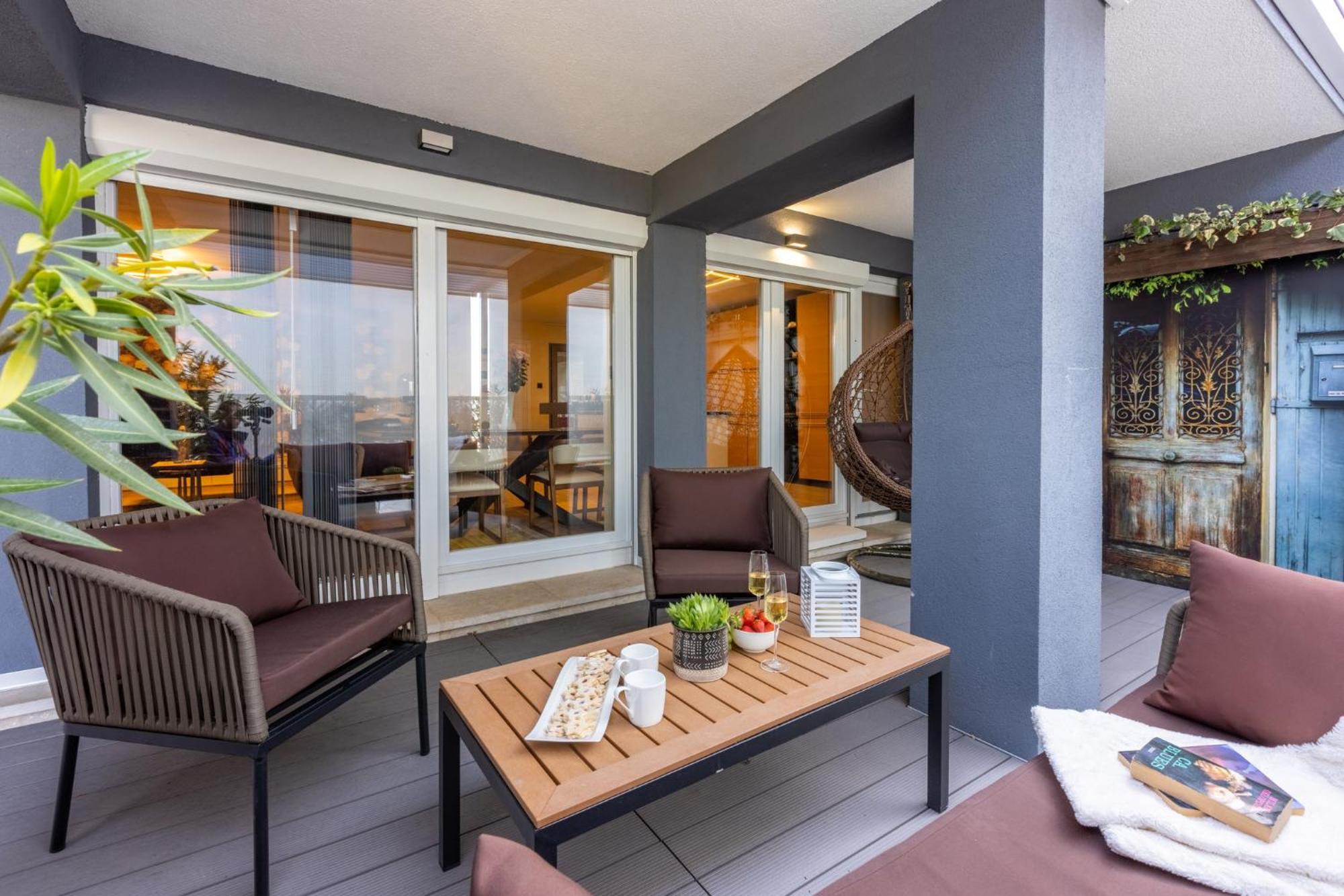 Panoramica Apartment With Whirlpool Crikvenica Exteriör bild