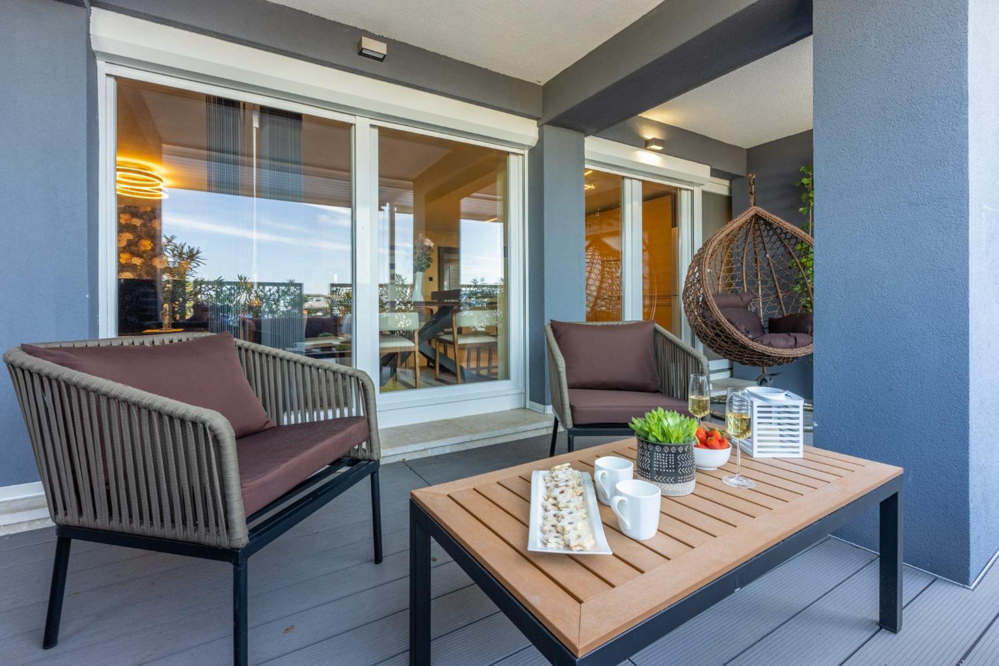 Panoramica Apartment With Whirlpool Crikvenica Exteriör bild